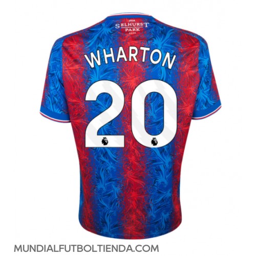 Camiseta Crystal Palace Adam Wharton #20 Primera Equipación Replica 2024-25 mangas cortas